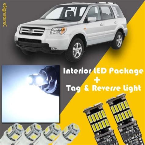 X White Led Interior Reverse Light Package For Honda Pilot