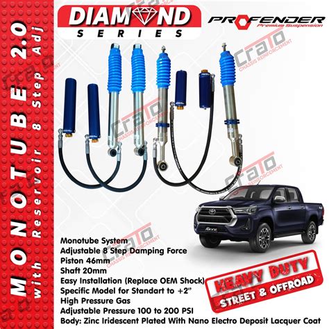 Jual Diamond Suspensi Shockbecker Profender Monotube Step Toyota Hilux