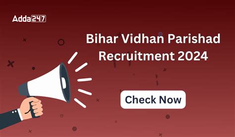 Bihar Vidhan Parishad Recruitment 2024, Exam Date Out Soon