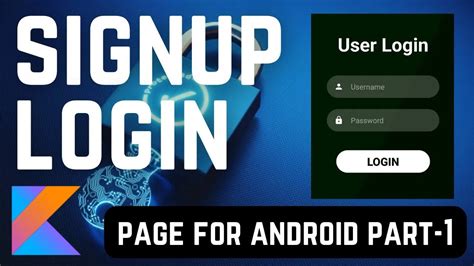 Kotlin Create Signup Page And Login Page In Android Studio Sqlite