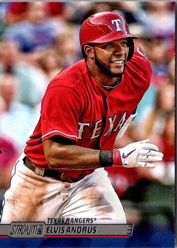 2014 Stadium Club Elvis Andrus 26 Texas Rangers Baseball Card EBay