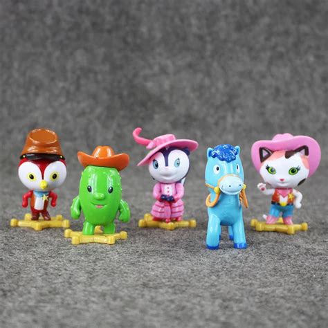 5pcs/lot 7cm Anime Sheriff Callie's Wild West Toy Sheriff Callie Cat ...