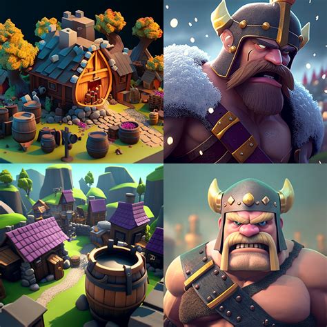 Used AI to create Clash Of Clans fanart : r/ClashOfClans