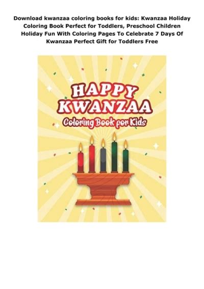 Download kwanzaa coloring books for kids: Kwanzaa Holiday Coloring Book ...