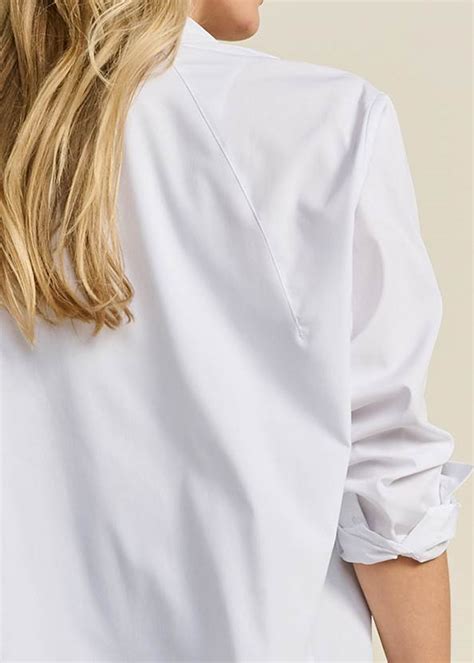 Soft Button Down Shirt In White Venus