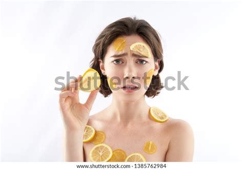 Close Portrait Worried Looking Naked Lady Stock Photo Shutterstock