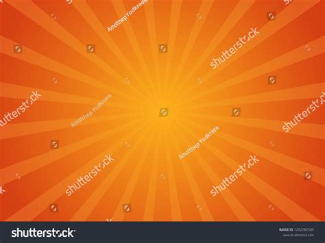 Orange Backgrounds Sun Rays Vector Stock Vector (Royalty Free ...