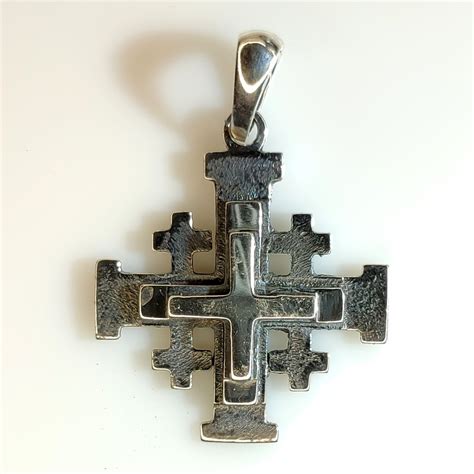 Серебряный Иерусалимский крест купить в Москве