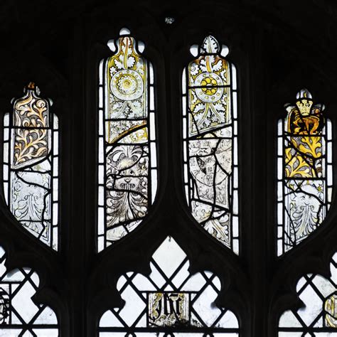 Holy Trinity Long Melford Suffolk Detail Of Stained Glass Riba Pix