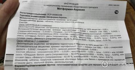 Отзыв о Таблетки Акрихин "Метформин-Акрихин" | Самое худшее в ...