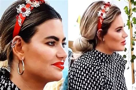 Megan Barton Hanson Sports Full Face Of Makeup And Skimpy Bikini For