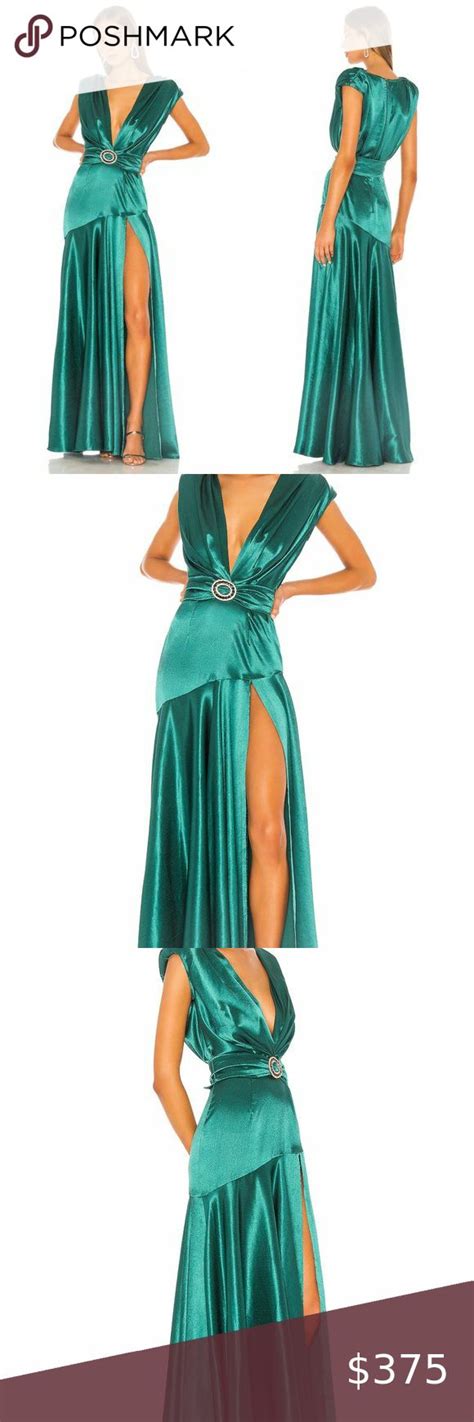 NEW Revolve Bronx And Banco Romi Emerald Gown Emerald Gown Gowns