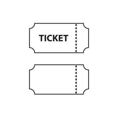 Ticket Shape Vector Art, Icons, and Graphics for Free Download