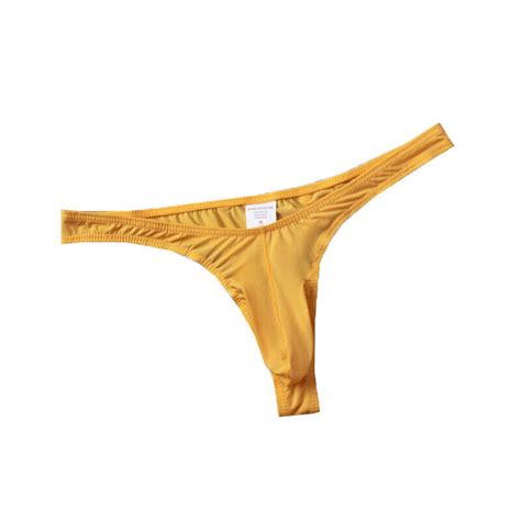 Männer Slips Niedrige Taille G String Ultra Dünne Transparente Tanga E