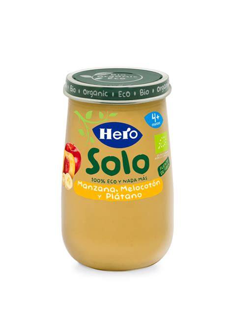 Tarrito Puré Ecológico Manzana Y Plátano Eco Hero Baby