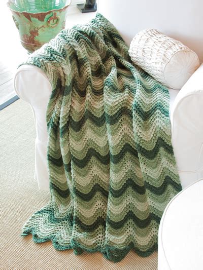 Annies Signature Designs Knitted Ripple Afghans Pattern