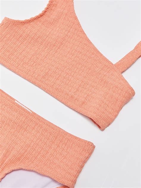 LCW Kids Mercan Kendinden Desenli Kız Çocuk Bikini S DQ Z STC LCW