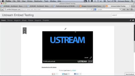 Getting Started On Ustream Tutorial