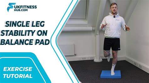 Exercise Tutorial Single Leg Ankle Stability On Balance Pad Youtube