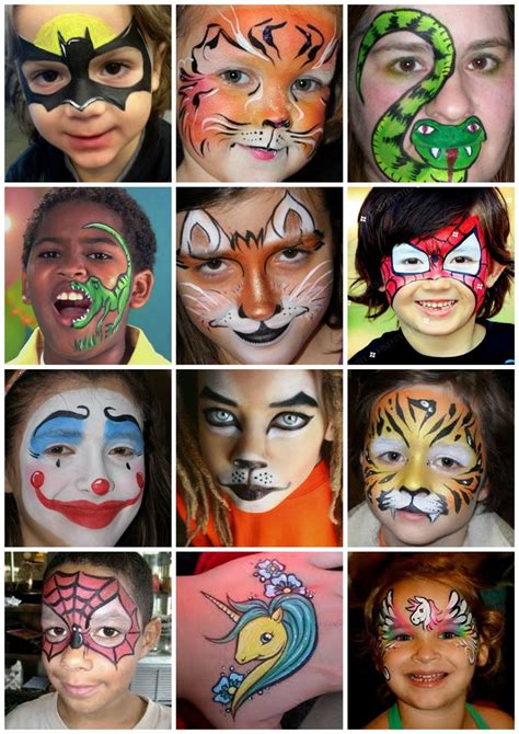 MaĽovanie Na TvÁr Face Painting Halloween Face Painting Easy Animal