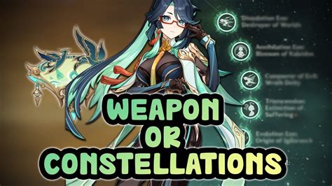 Xianyun Cloud Retainer Constellations Vs Signature Weapon Genshin