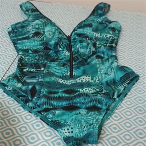 Miraclesuit Swim Miraclesuit Front Zipper One Suit Swimsuit Poshmark