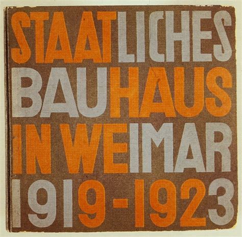 Staatliches Bauhaus In Weimar Cover Design By Herbert Bayer