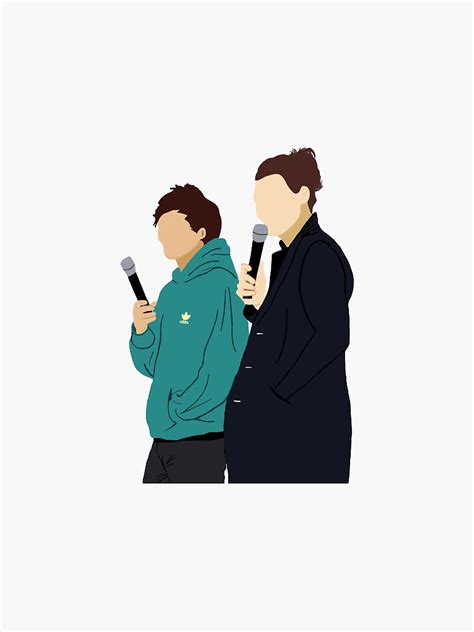 Louis Tomlinson And Harry Styles Larry Stylinson Sticker Sticker By