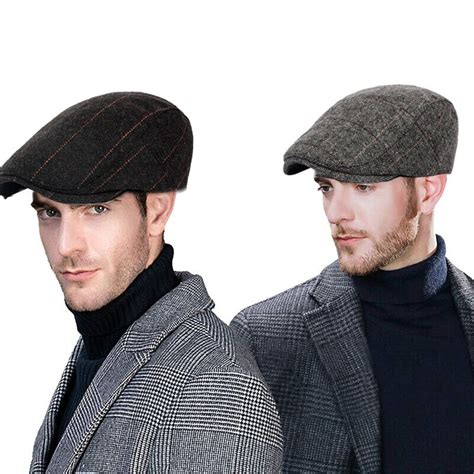 Men Newsboy Gatsby Cap Ivy Hat Cabbie Golf Driving Flat Duckbill Beret