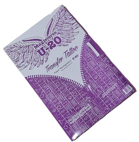 Papel Hectográfico Estêncil Tatoo Roxo U20 C 50 Unidades HARDCOPY