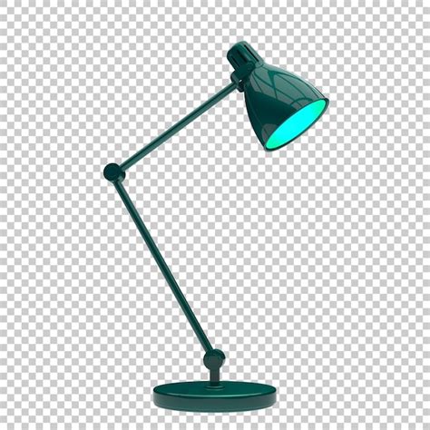 Lampe De Bureau Moderne Sur Fond Transparent Illustration De Rendu 3d