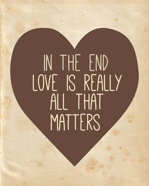 Items similar to Digital Print- Love Is All That Matters- typography, quote art, heart, nursery ...