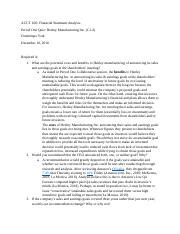 Acct Dominique York Period Quiz Docx Acct Financial