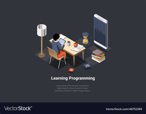 Programming And Coding Learning Software Coding Vector Image