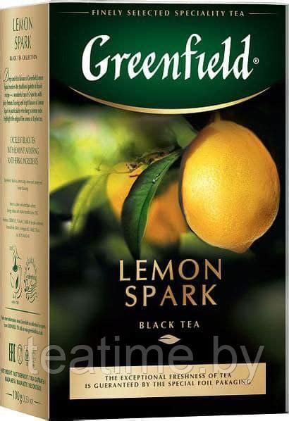 Чай ГринФилд Lemon Spark 100 г. (черный): продажа, цена в Минске. чай ...