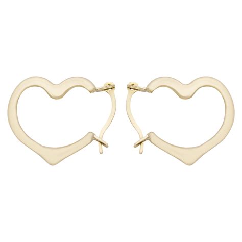 A&M 14k Gold Heart Hoop Earrings - Persix