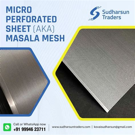 Ss Pulverizer Sieves Or Pulverizer Jali Or Micro Perforated Sheet