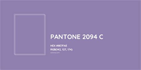 PANTONE 2094 C Complementary or Opposite Color Name and Code (#8E7FAE ...