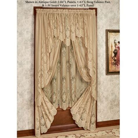 Vanessa Lace Long Swag Valance Window Treatment