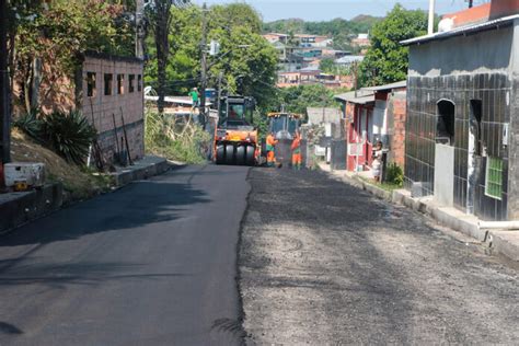 Ruas Do Bairro Gilberto Mestrinho Ganham Novo Asfalto