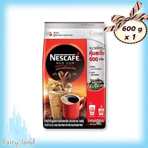 Coffee Nescafe Red Cup Instant Coffee Mixed With Finely Ground Roasted