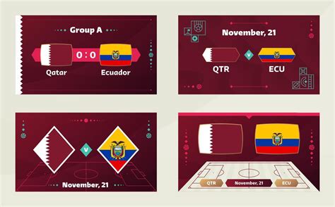 Qatar Vs Ecuador Football 2022 Group A World Football Competition