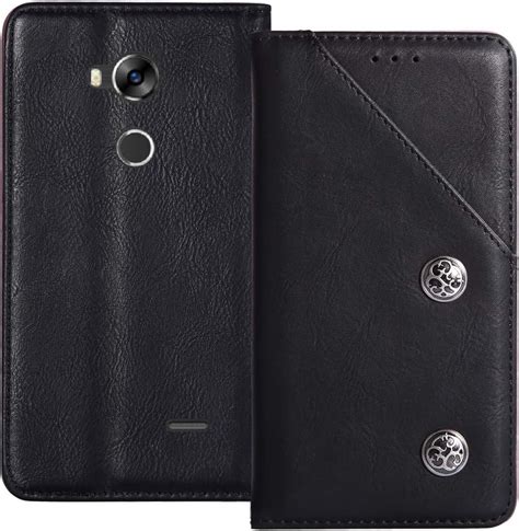 Ylyh Flip Genuine Leather Wallet Phone Case For Homtom Zoji Z Inch