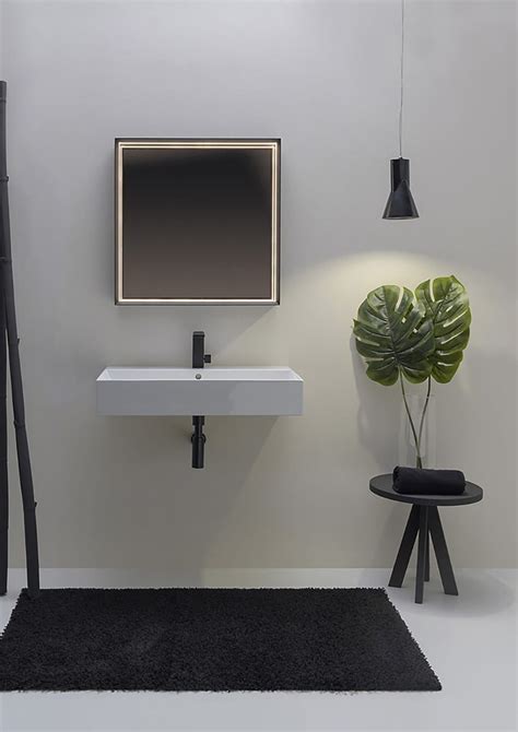 Lavabo Sospeso Rettangolare In Ceramica Applight Ceramica Flaminia