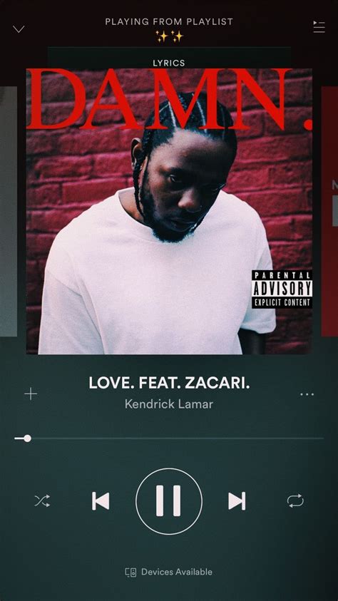 Kendrick lamar love | Spotify music, Song playlist, Mood songs