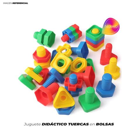 Juguete Didáctico Set De Tuercas En Bolsas Importado