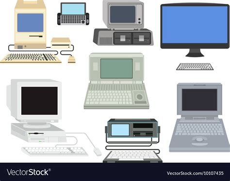 Old computer Royalty Free Vector Image - VectorStock