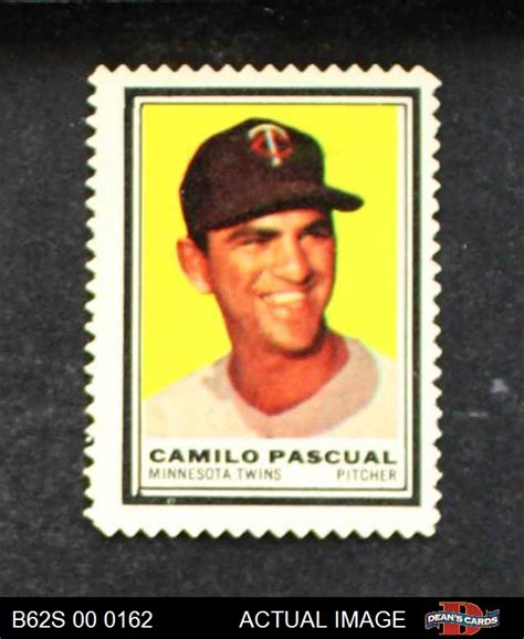 1962 Topps Stamps Camilo Pascual