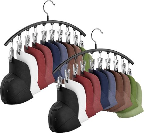 Amazon Beveetio Pull Out Hat Hangers For Closet Hat Racks With 10