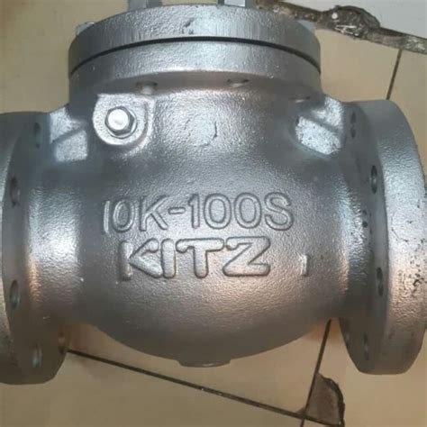 Jual Swing Check Valve Kitz 100mm 4 Inch JIS 10K Cast Iron Jakarta